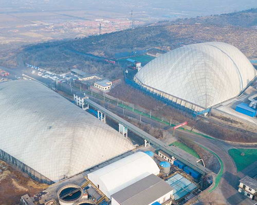 清露金華節(jié)能科技 山東鋼廠環(huán)保氣膜結(jié)構(gòu)工程設(shè)計(jì)、施工與高清應(yīng)用解析